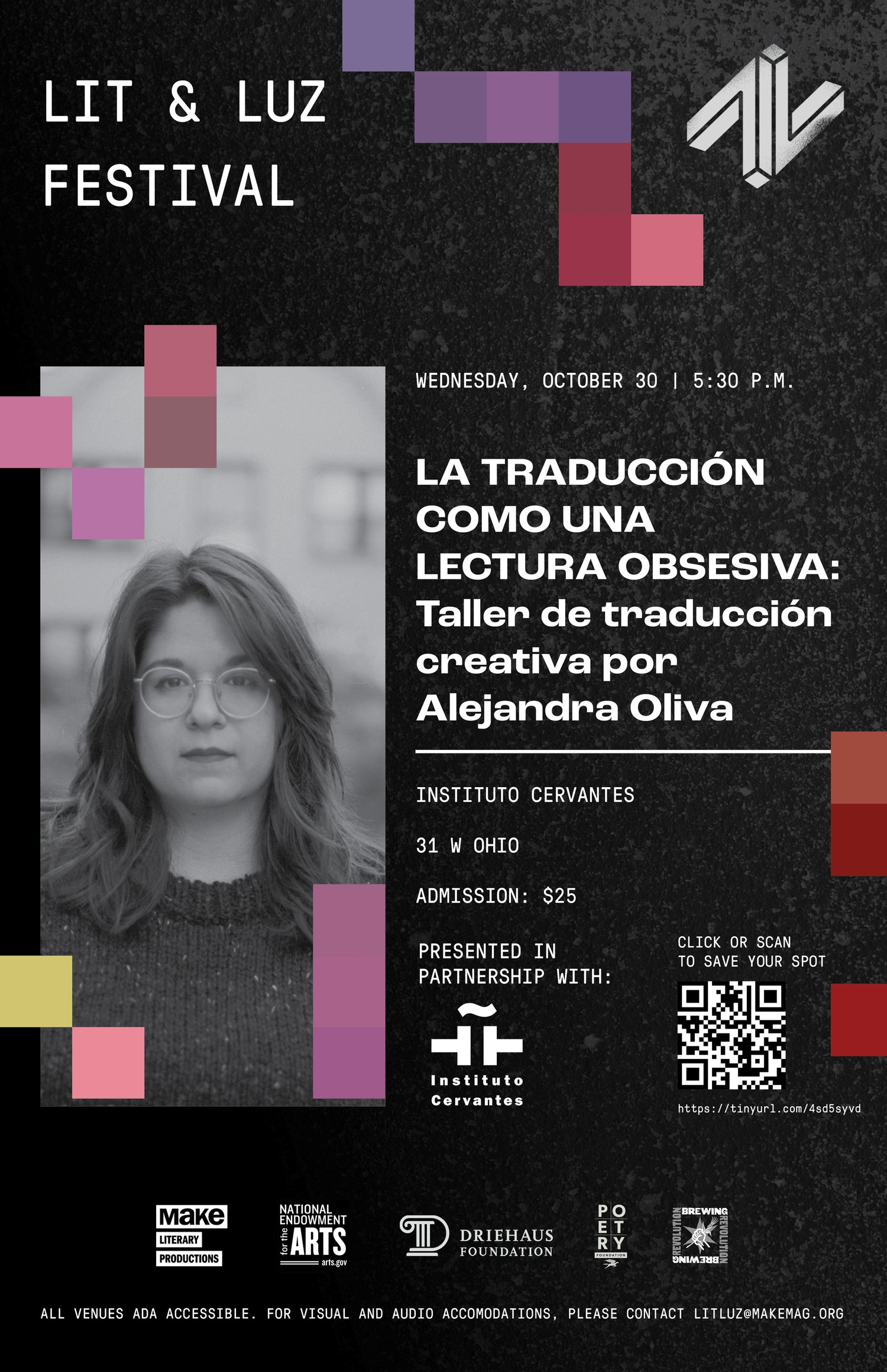 La traducción como una lectura obsesiva: taller de traducción creativa por Alejandra Oliva