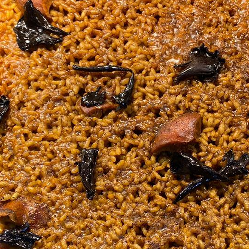 ARRÒS QD. Arroz con trufa negra y setas de temporada