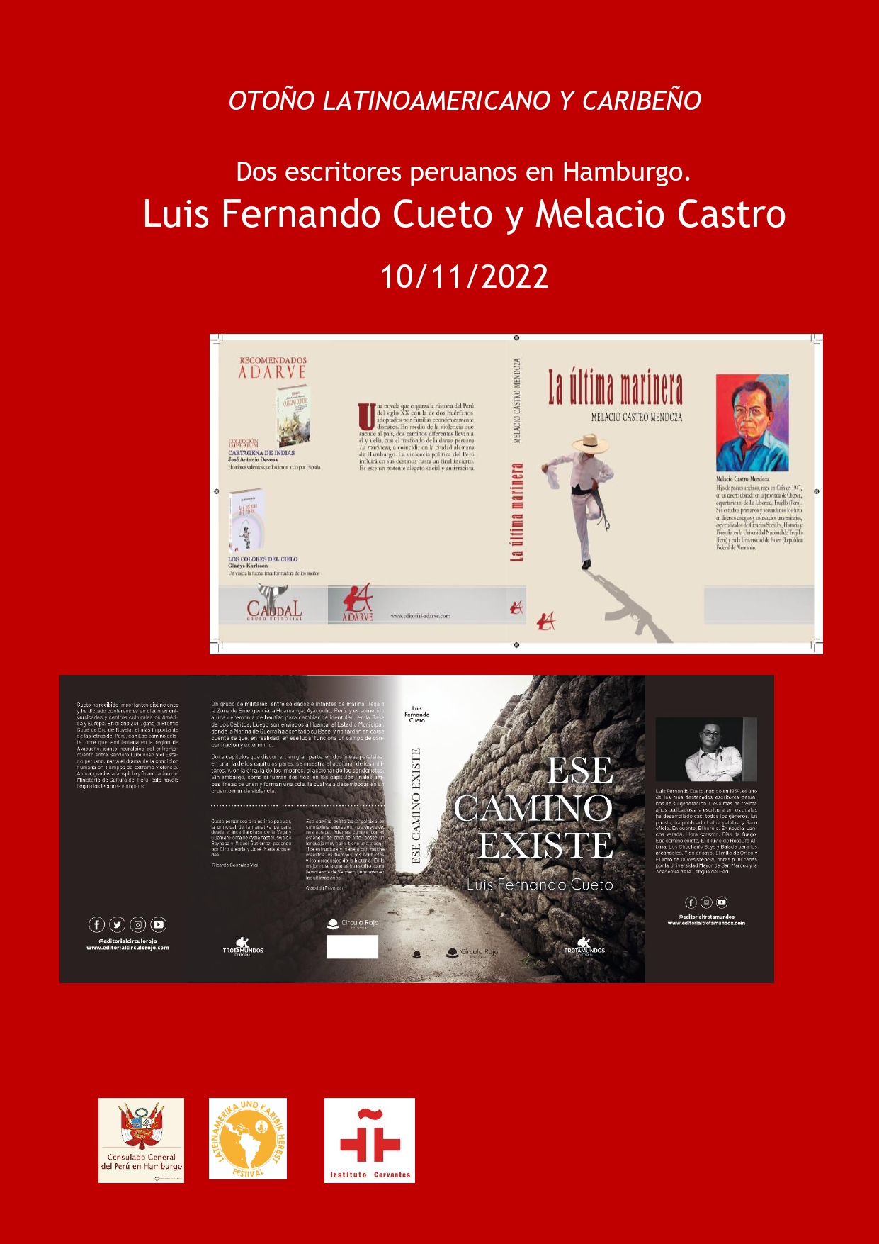 Dos escritores peruanos en Hamburgo. Historia y literatura con Luis Fernando Cueto y Melacio Castro Mendoza