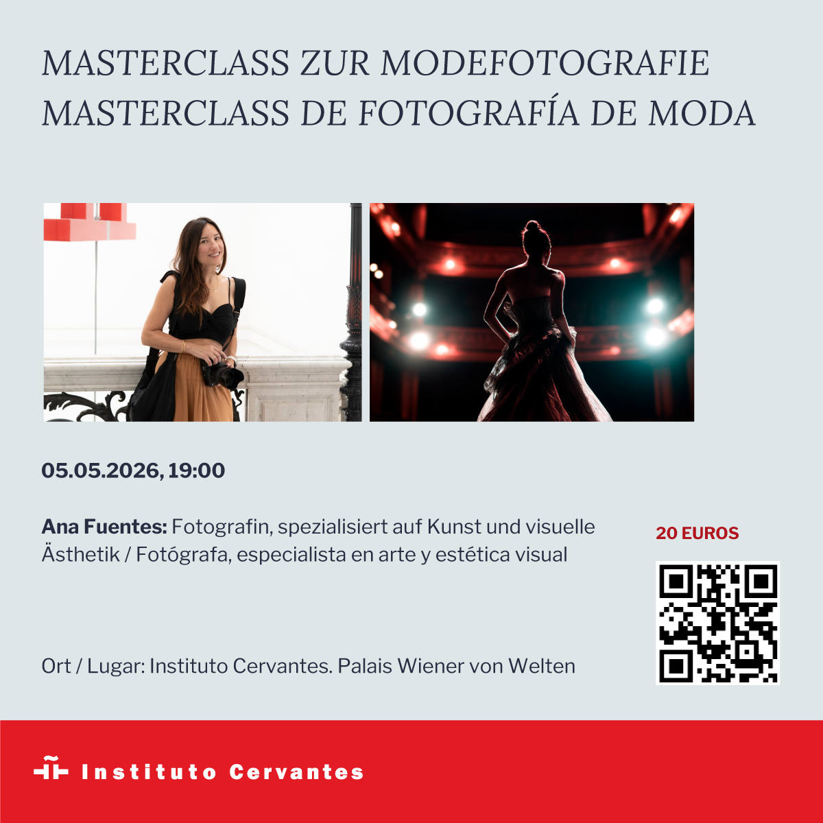 Masterclass de fotografía de moda. Vestir el mito: Los trajes de ópera de Teresa Berganza