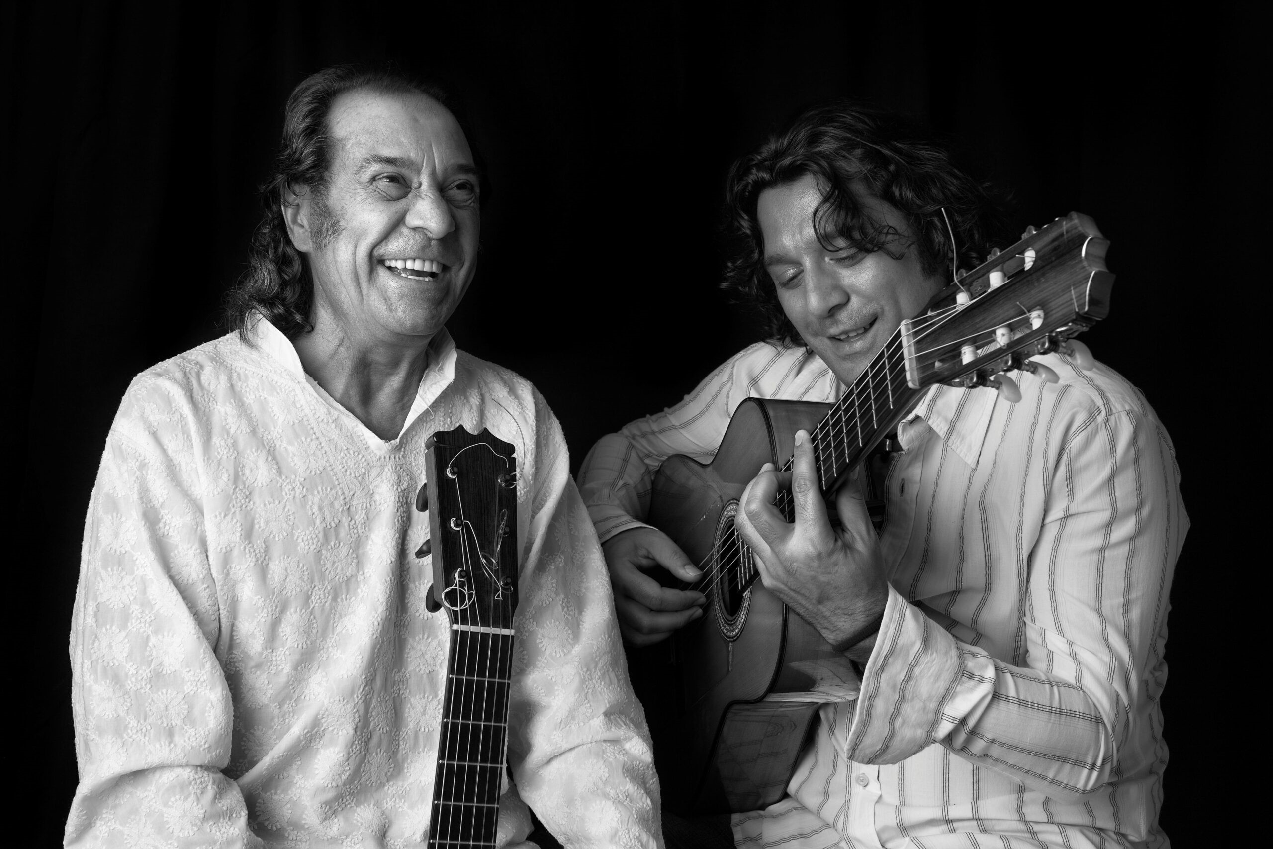 Twee generaties, twee gitaren