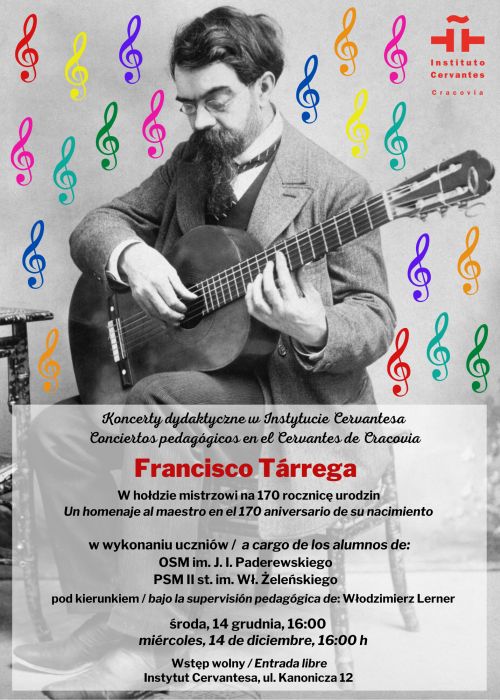 Homenaje a Francisco Tárrega en el 170 aniversario de su nacimiento
