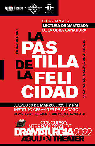 Award Ceremony. Aguijón Theater International Playwriting Contest 2022. Staged reading: The Happy Pill by Carla Guimarães