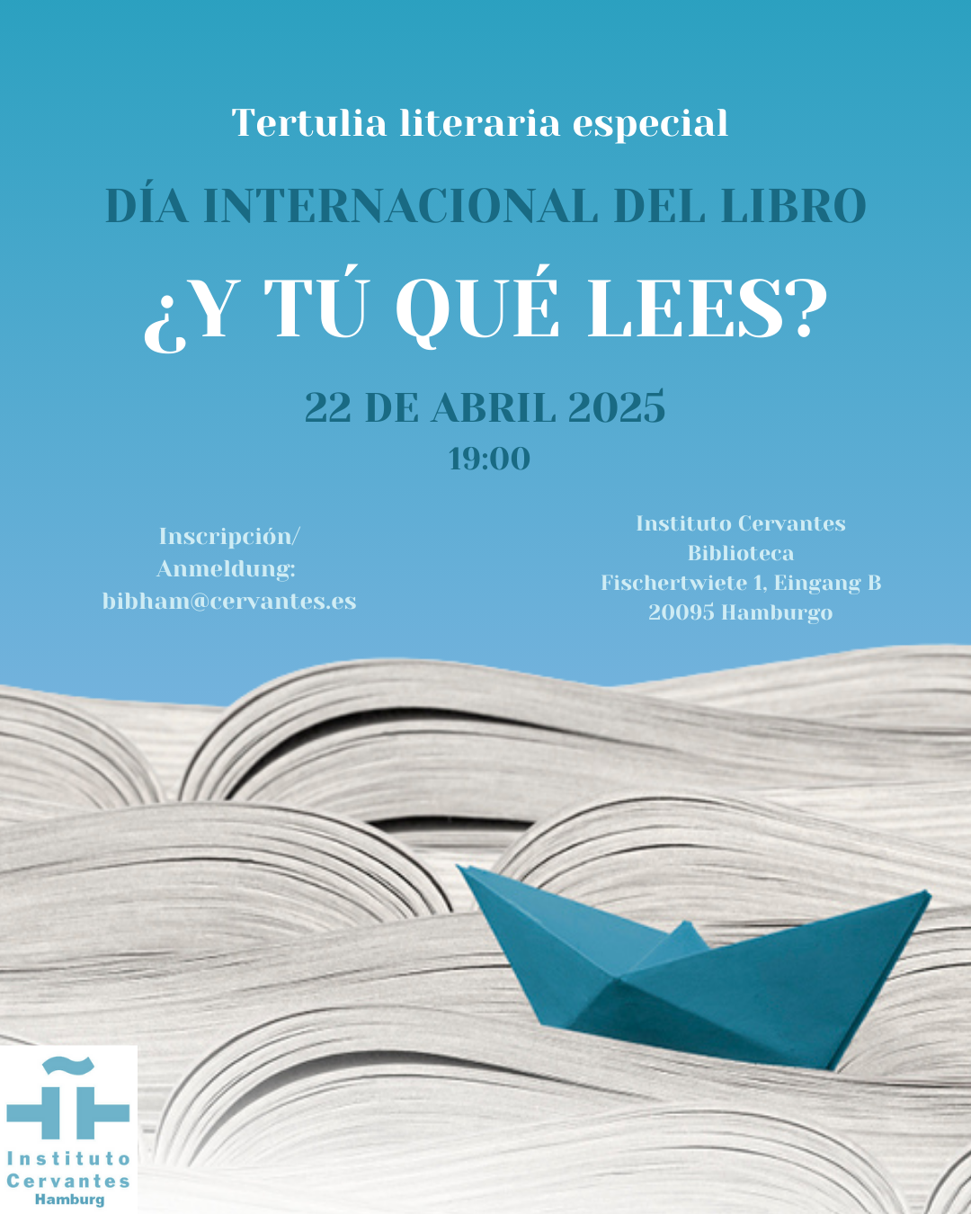 Tertulia literaria especial con motivo del Día del Libro: ¿Y tú qué lees en abril?