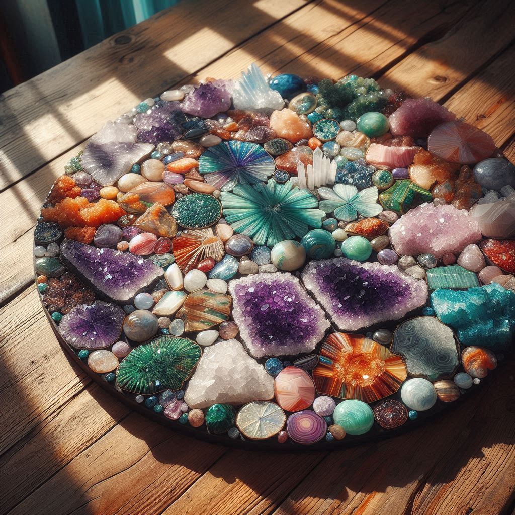 Pequeños artistas de la naturaleza, juegos y diseños con minerales