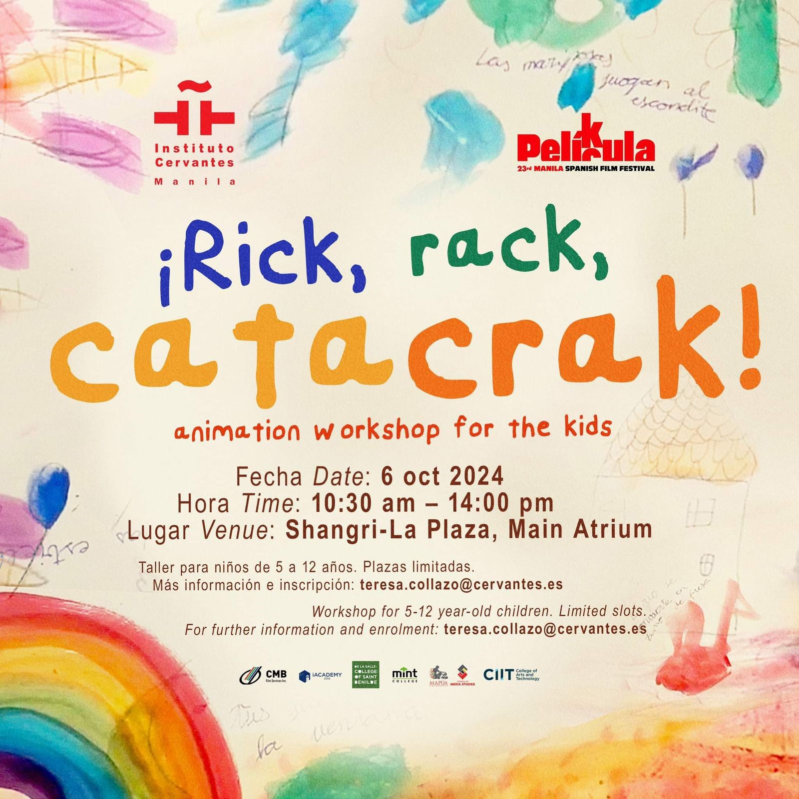 Rick, rack, catacrak. Taller de cine para niños