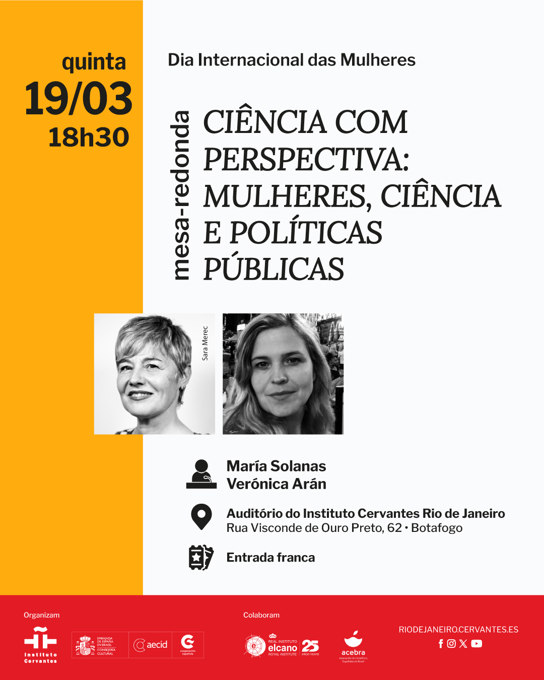 Ciencia con perspectiva: mujeres, ciencia y políticas públicas | Dia Internacional de las Mujeres