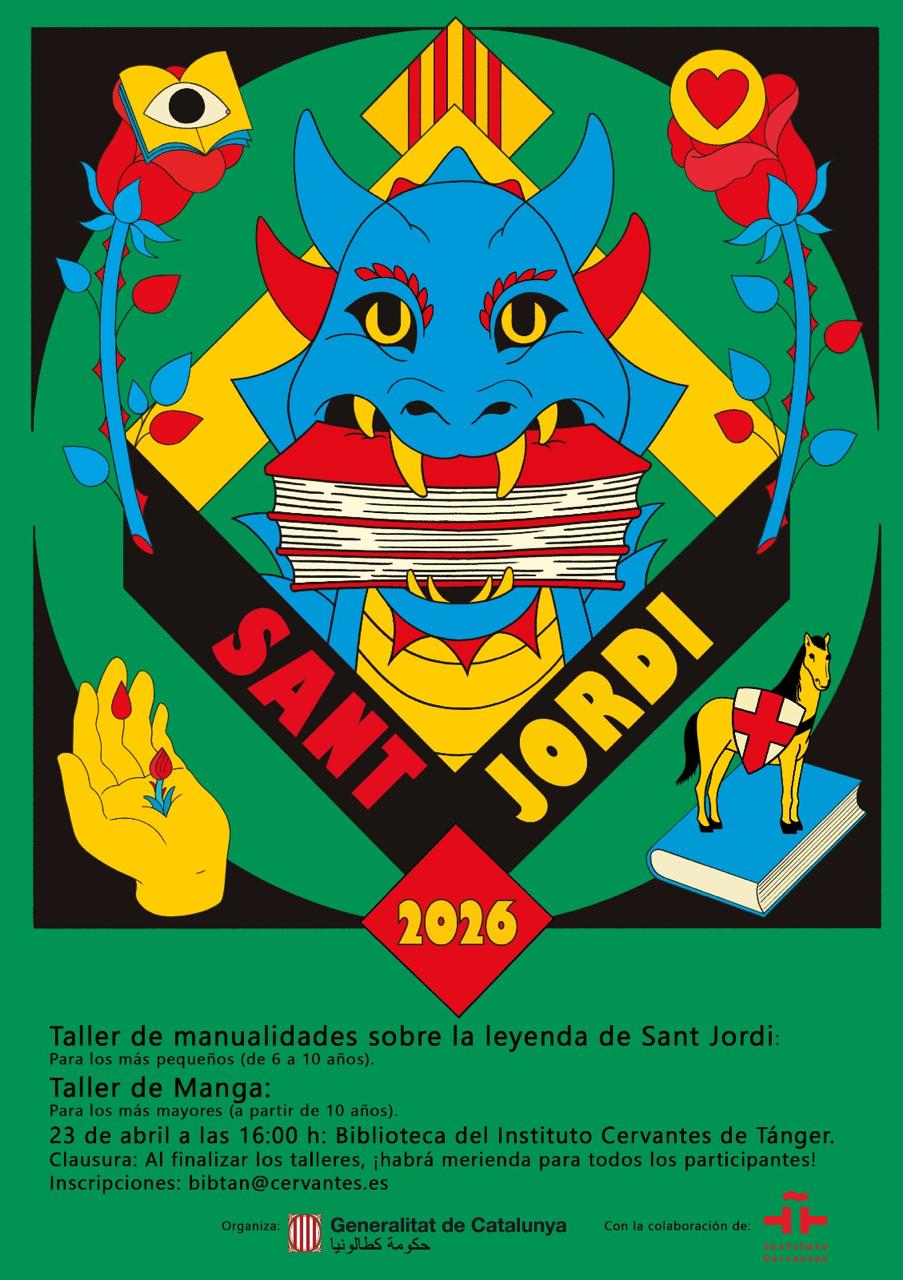 Sant Jordi en Tánger: talleres, libros y rosas.