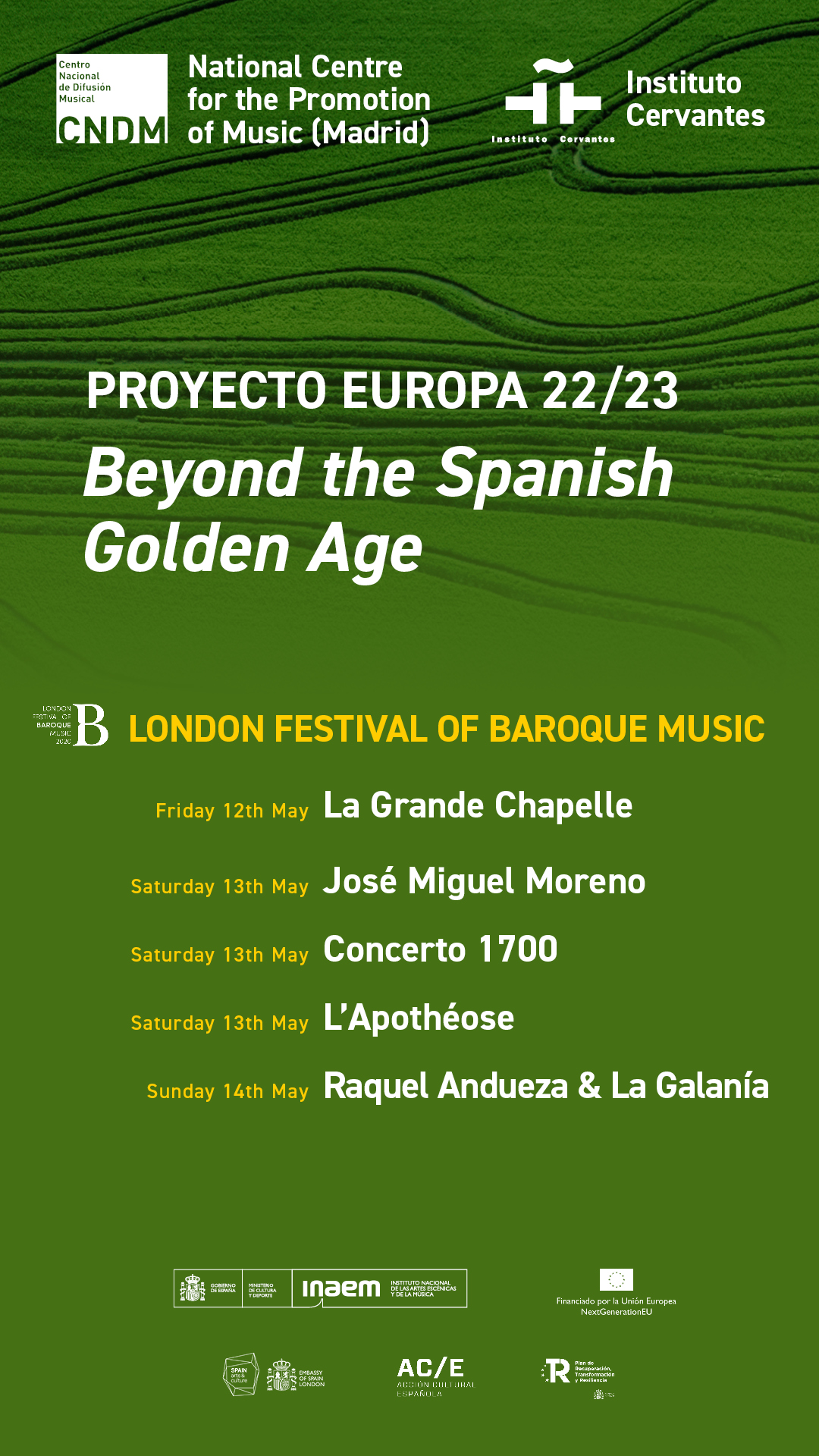 Proyecto Europa: Beyond the Spanish Goden Age at the London Festival of Baroque Music 
