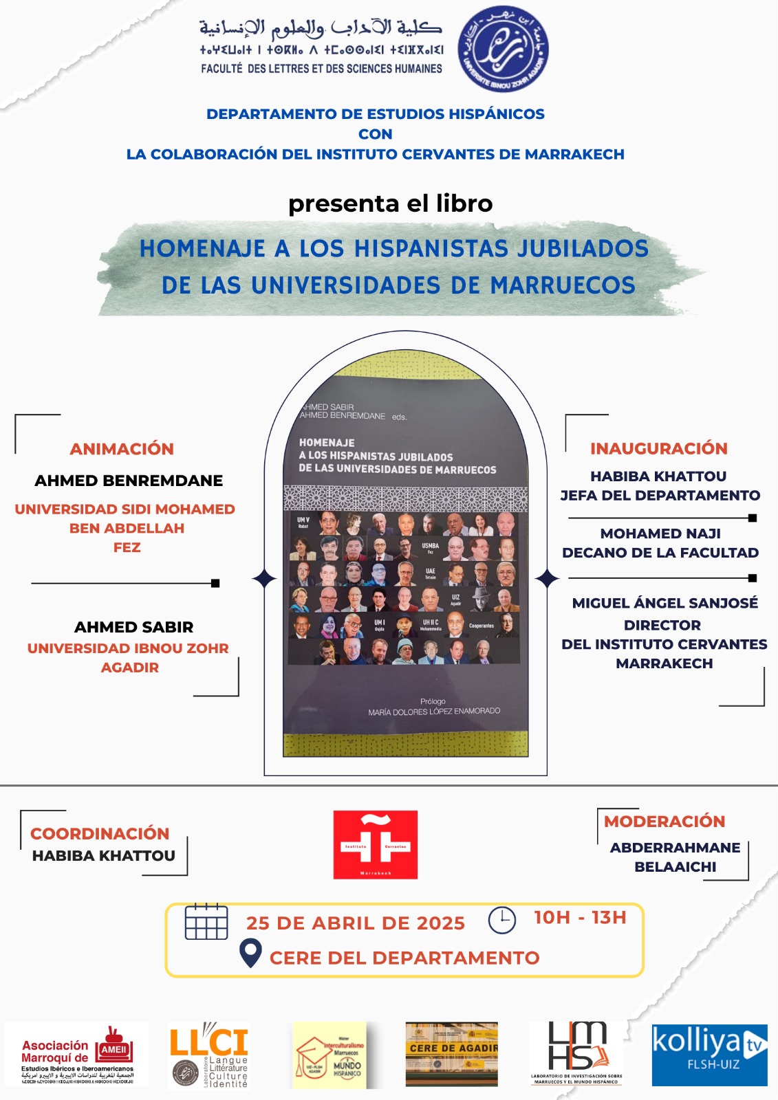 Homenaje a los hispanistas jubilados de las universidades de Marruecos