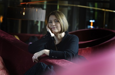 Clara Usón en el festival Marina di Libri