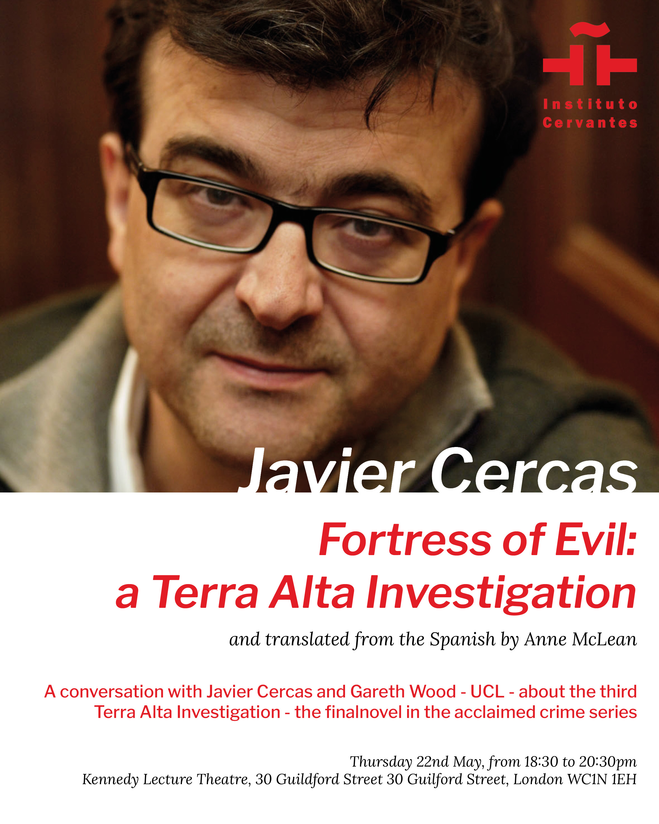 Presentación de la traducción al inglés de Terra Alta con Javier Cercas