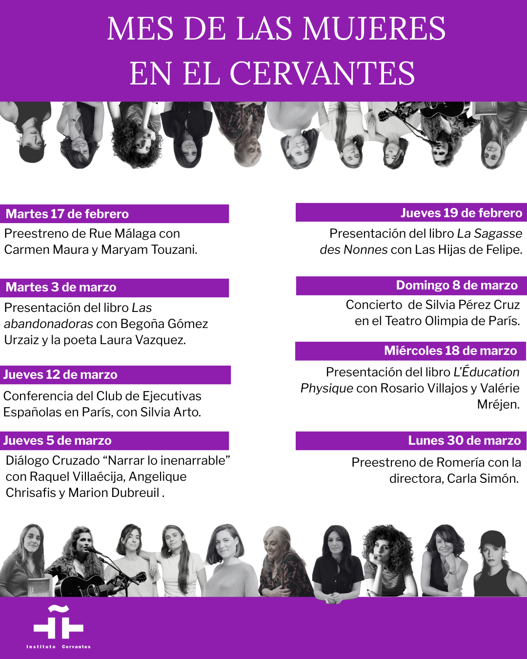 Mes de las Mujeres en el Cervantes