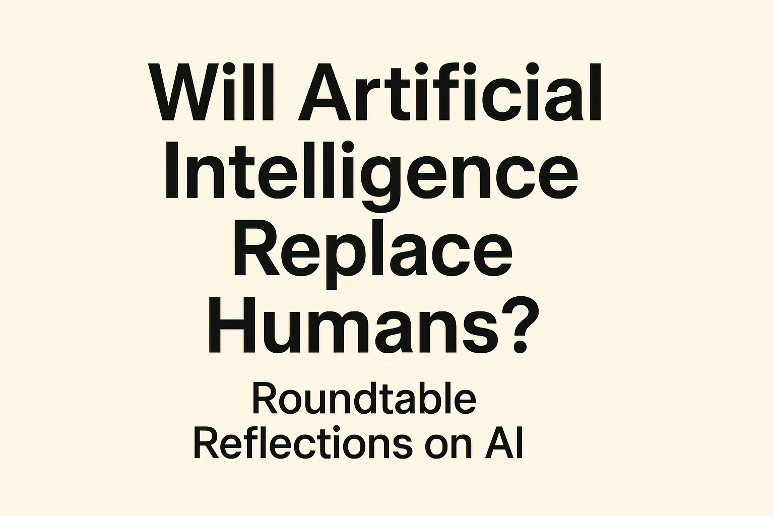 ¿La Inteligencia Artificial sustituirá a los humanos? Mesas de reflexiones sobre IA 
