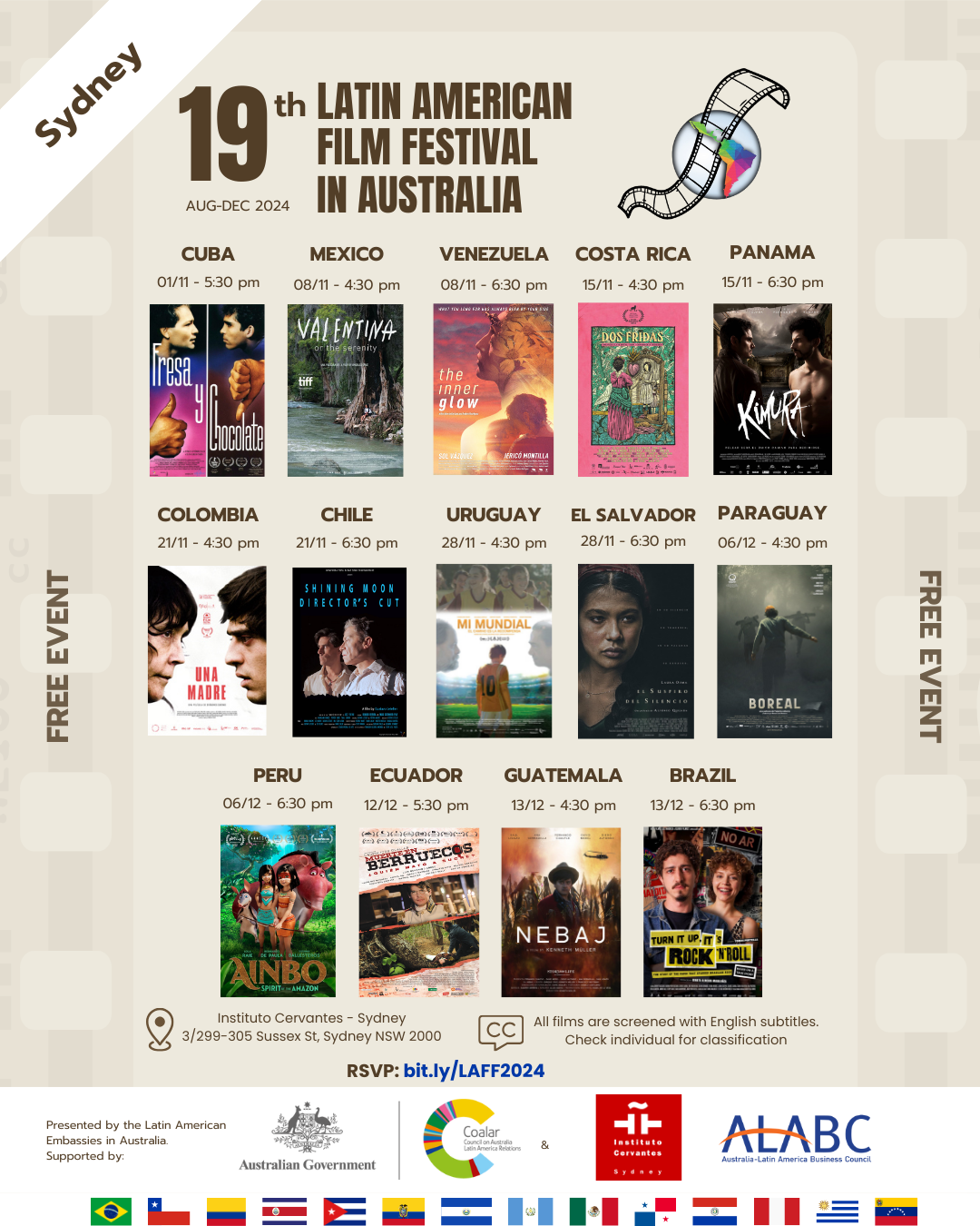 19.º Festival de Cine Latinoamericano en Australia (LAFF) 