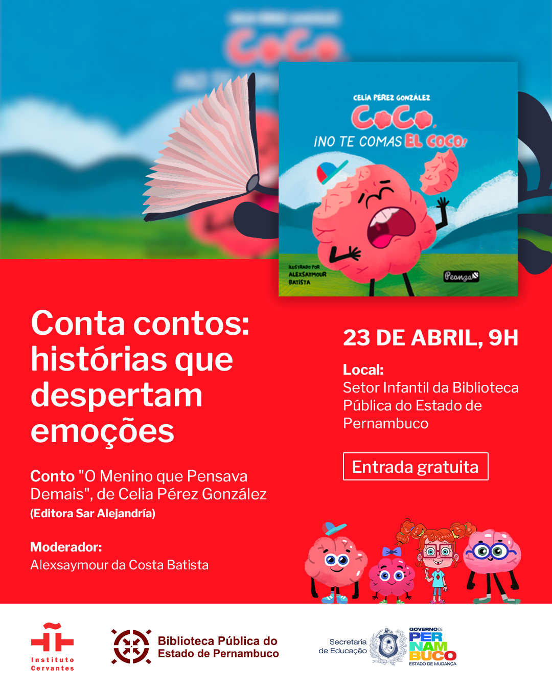 Cuentacuentos en el Día Internacional del Libro 2026: «Coco, ¡no te comas el coco!»