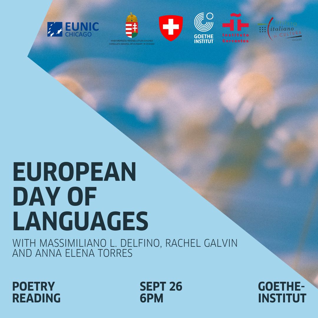 European Day of Languages. An Evening of Poetry in Translation With Massimiliano L. Delfino, Anna Elena Torres, and Rachel Galvin