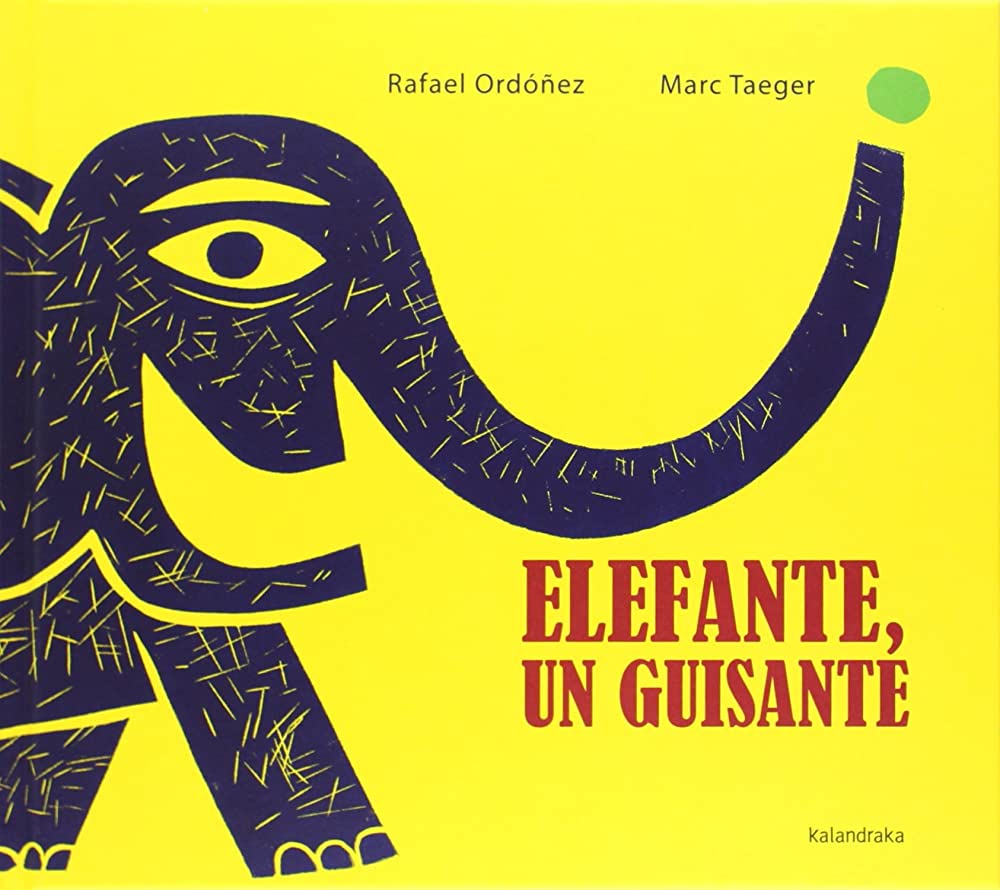 El elefante, un guisante