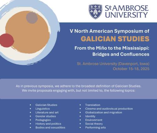 V North American Symposium of GALICIAN STUDIES From the Miño to the Mississippi: Bridges and Confluences