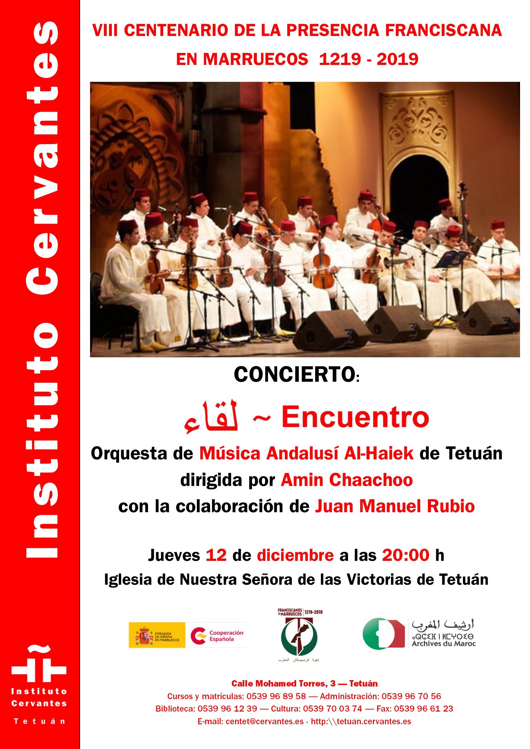 800 años de presencia franciscana en Marruecos. Música hispano-marroquí