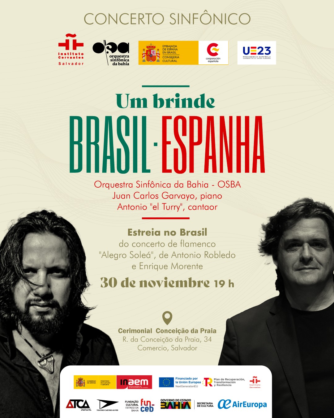 Concerto sinfônico: um brinde Brasil-Espanha