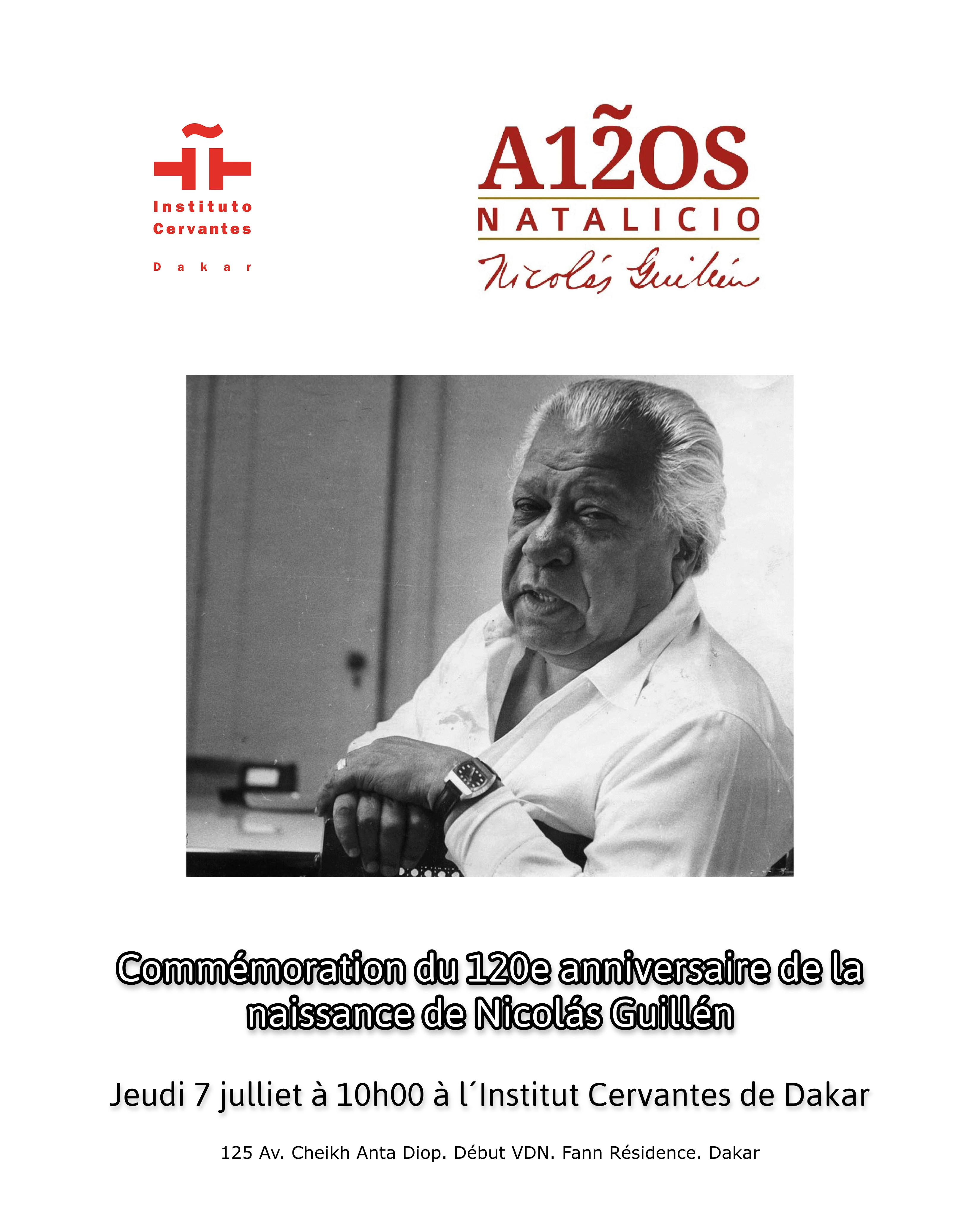 120 aniversario del nacimiento de Nicolás Guillén