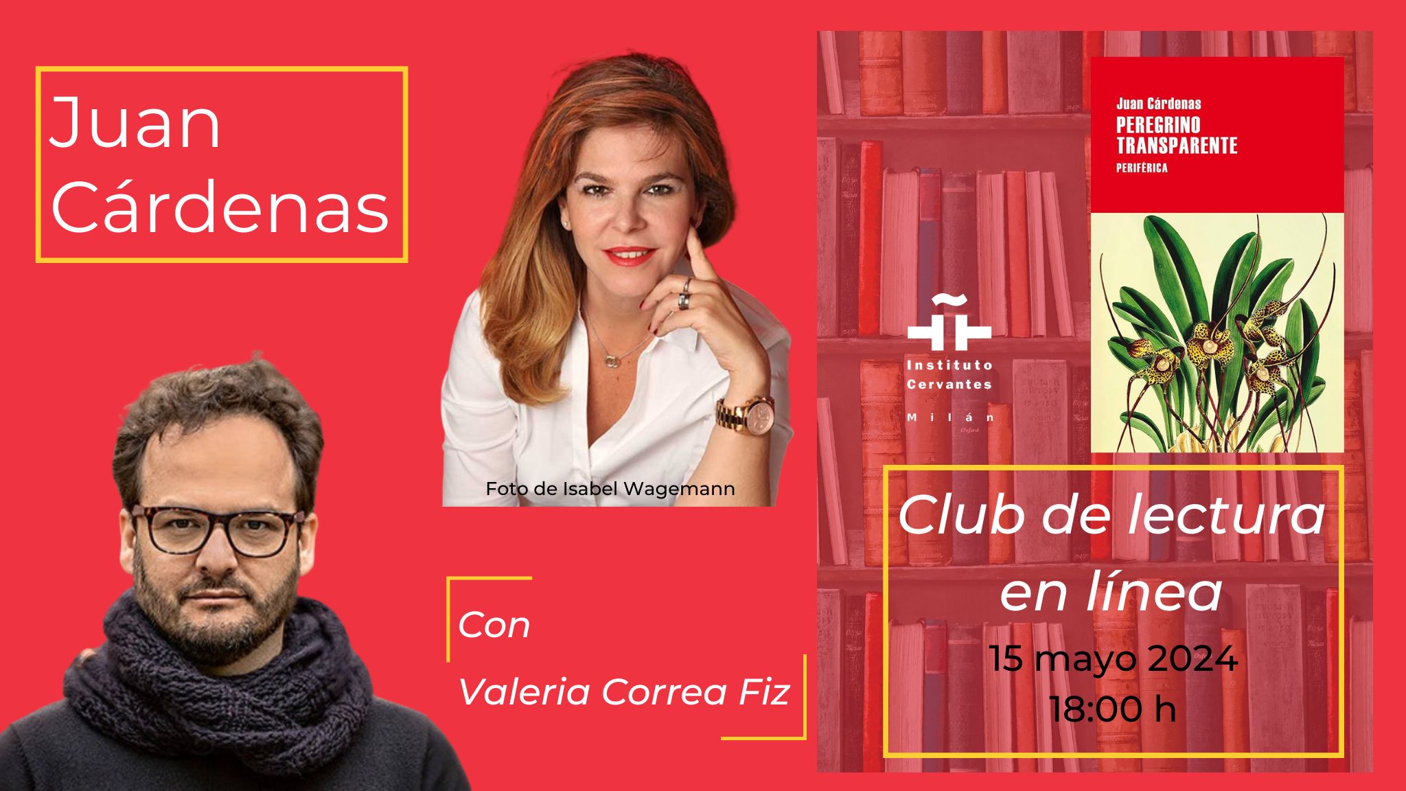 Club di lettura su "Peregrino transparente" con Juan Cárdenas