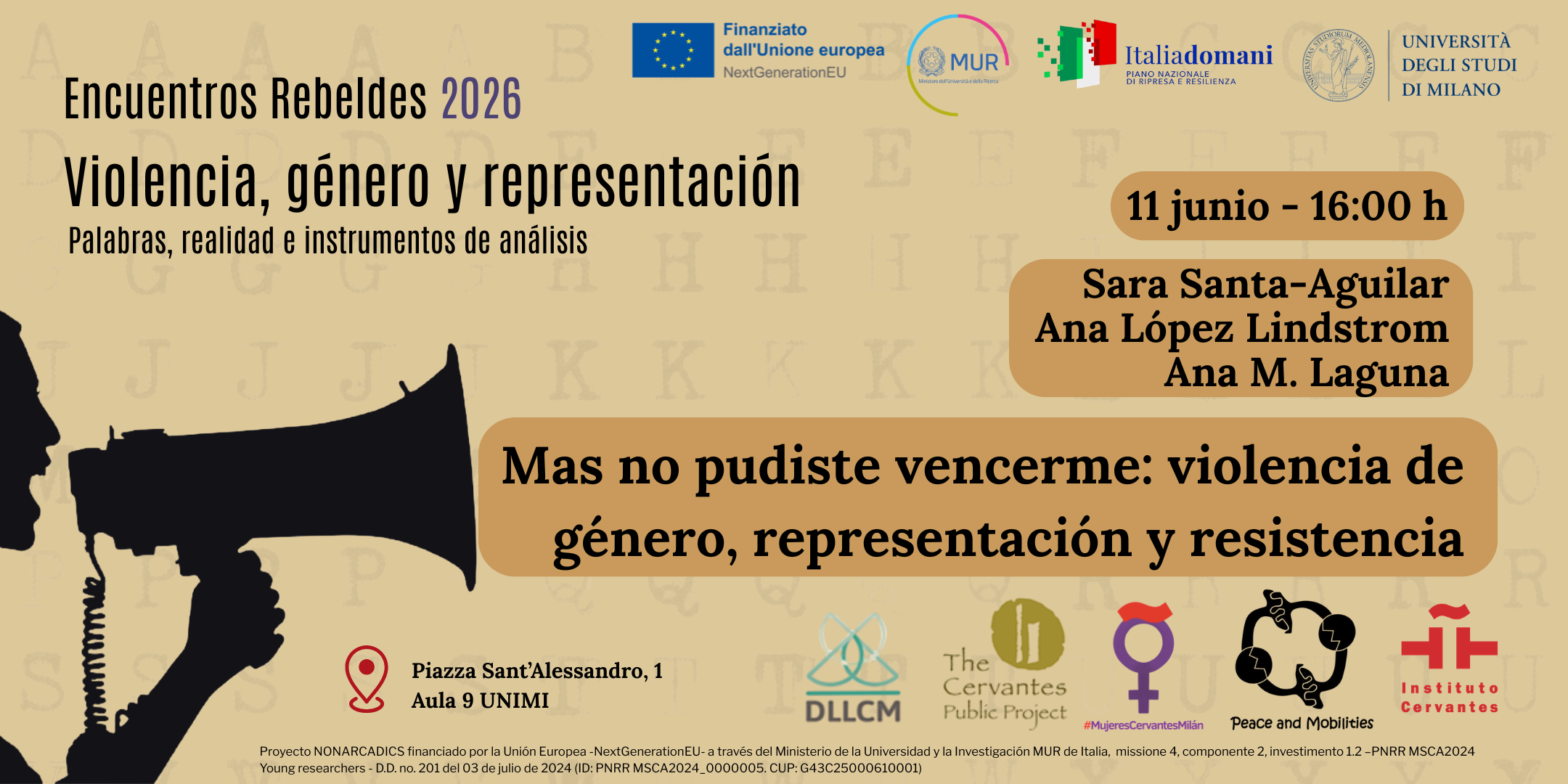 Conversatorio alrededor del libro «Mas no pudiste vencerme: violencia de género, representación y resistencia»