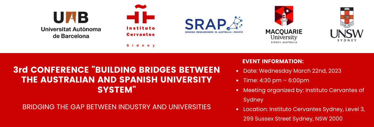 III Conferencia: Tendiendo puentes entre el sistema universitario australiano y español