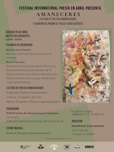 Poesía en Abril: lectura de poetas homenajeados