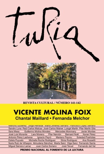Presentación monográfico de la revista cultural «Turia» en homenaje a Vicente Molina Foix