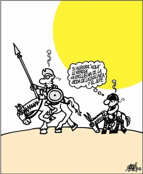 Cervantes (Don Quijote) Forges, un diálogo a través de las eras