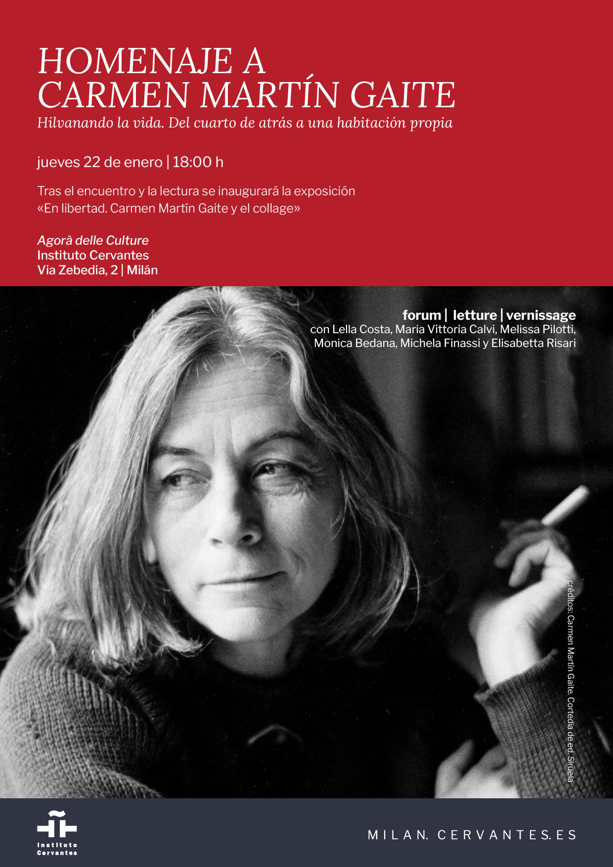 Hilvanando la vida: Del cuarto de atrás a una habitación propia. Homenaje a Carmen Martín Gaite