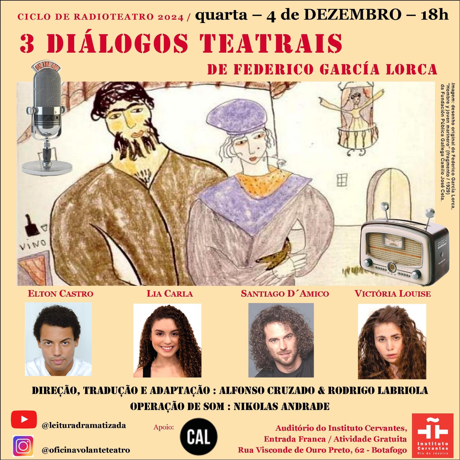 3 Diálogos teatrales de Federico García Lorca