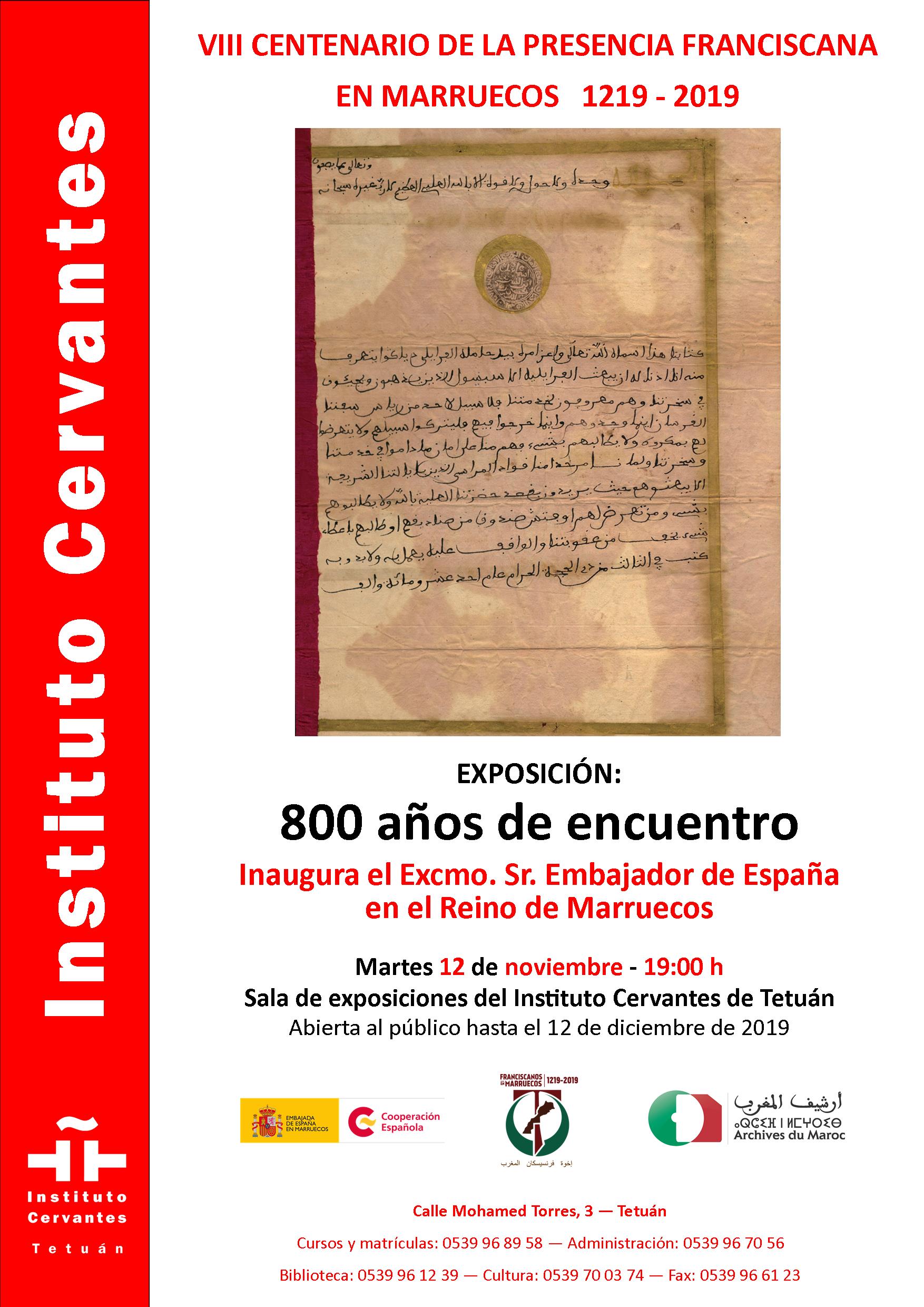 VIII Centenario de la presencia franciscana en Marruecos 1219 - 2019
