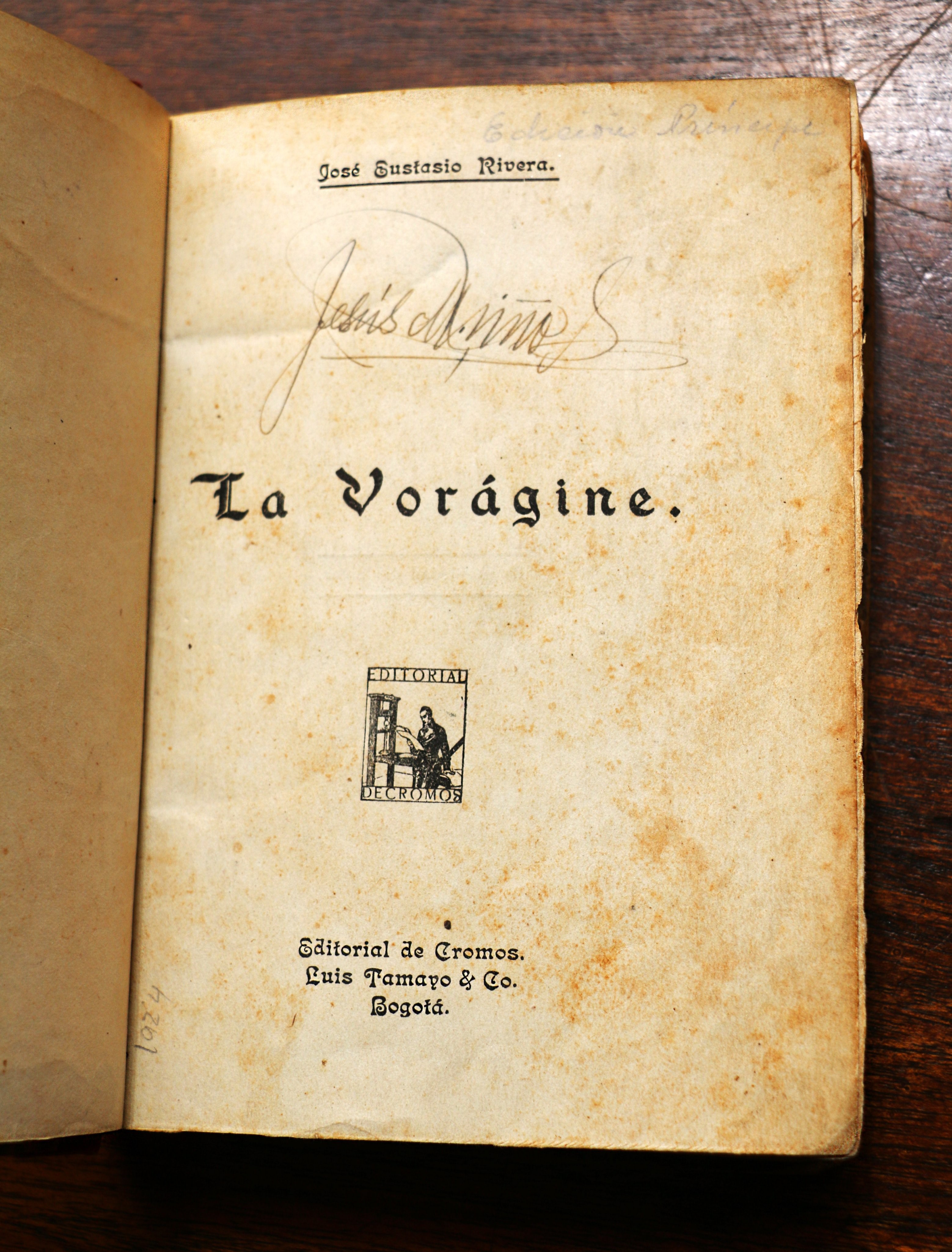Centenario de «La vorágine» de José Eustasio Rivera
