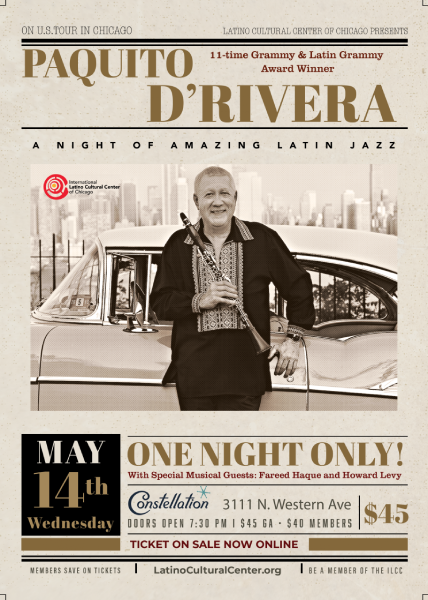 Legendary Latin Jazz Master Paquito D’Rivera Teams Up with Chicago Icons for Unmissable Concert
