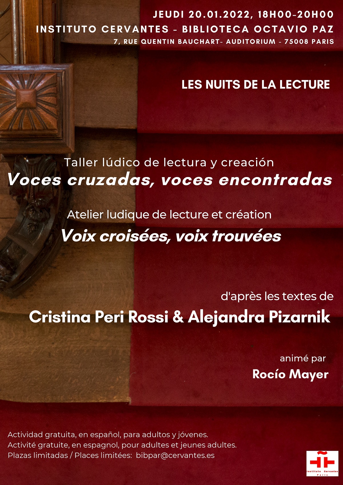 Las noches de la lectura. Voces cruzadas, voces encontradas: lectura y creación.