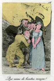 Sobre la historia de series gráficas Caprichos de Goya y Dalí