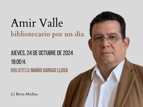 Amir Valle, bibliotecario por un día