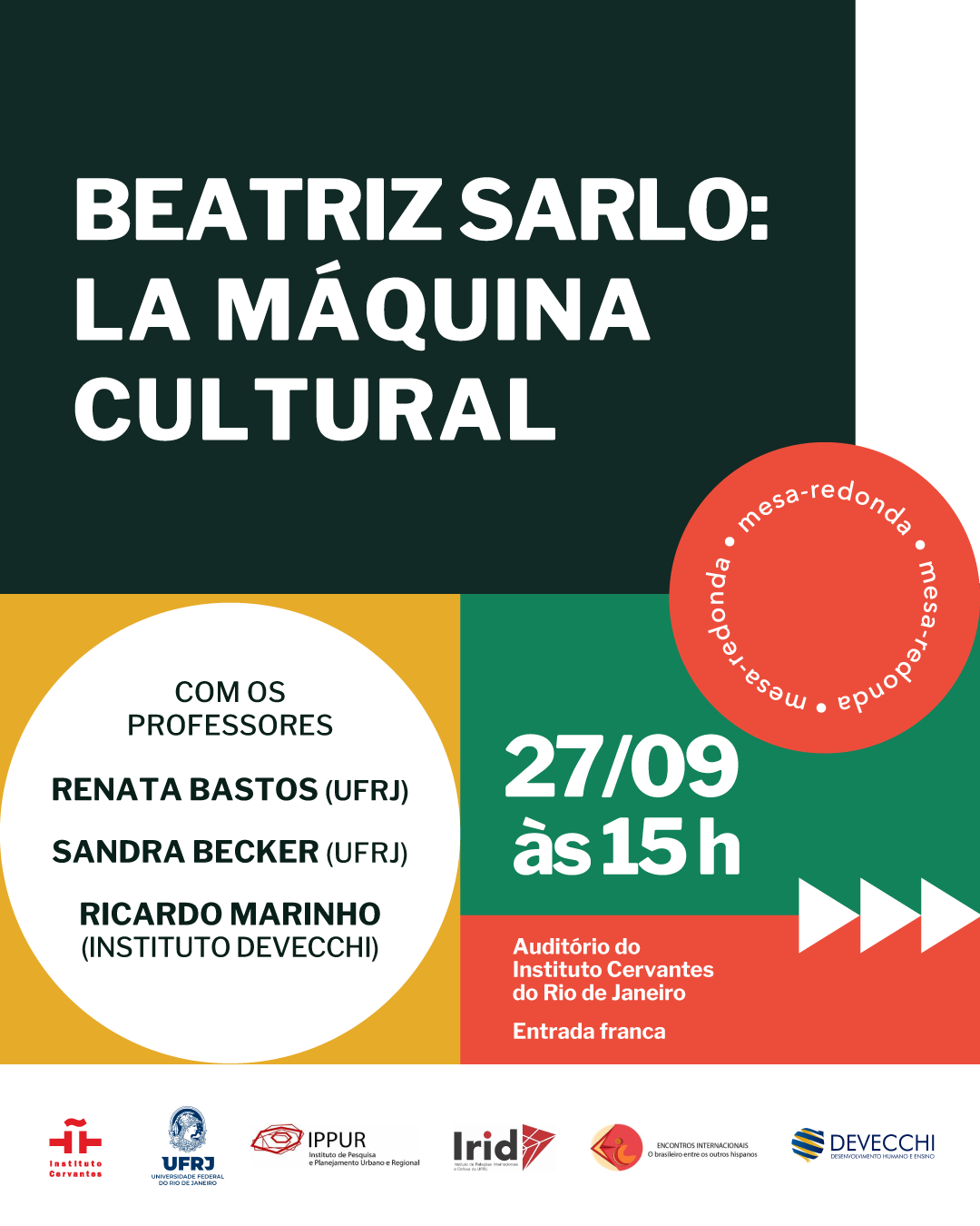 Beatriz Sarlo : "La Máquina Cultural"