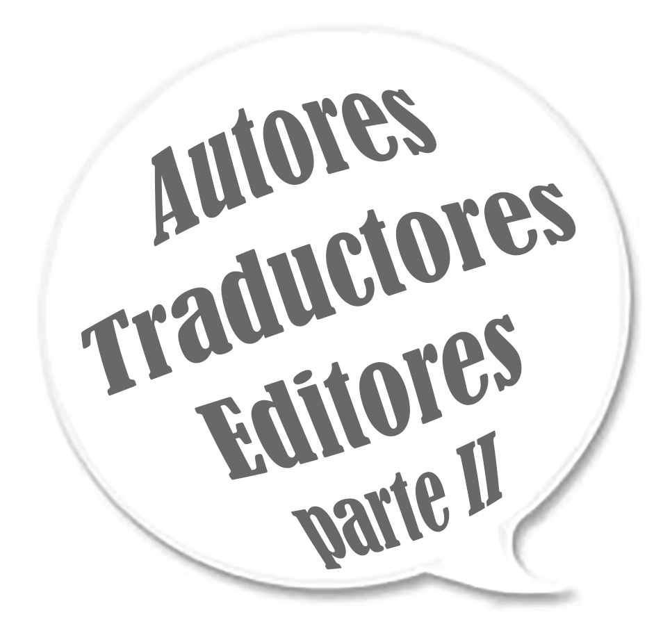 Autores, editores y traductores - II