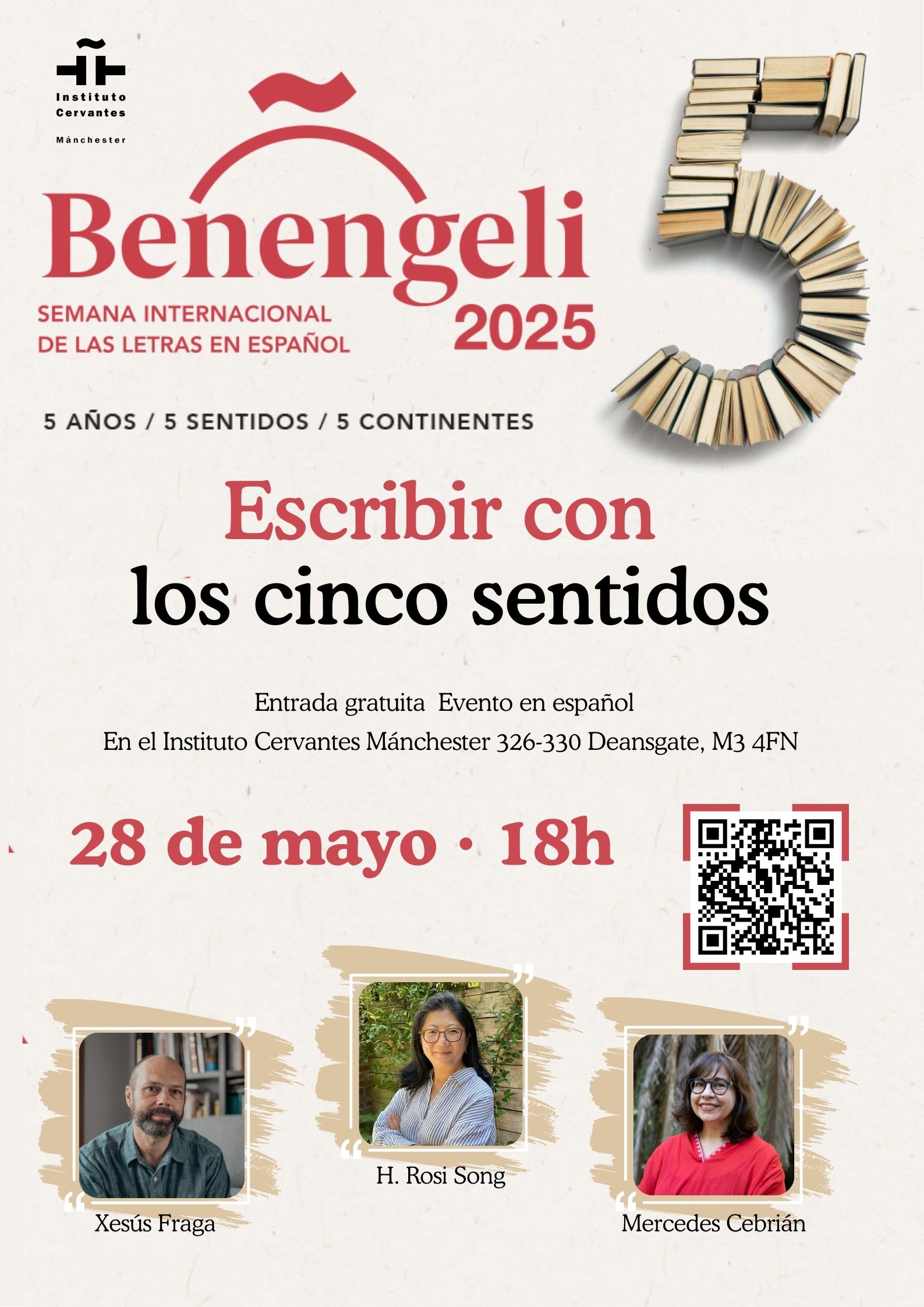 Benengeli en los 5 continente: Mánchester: Escribir con los cinco sentidos