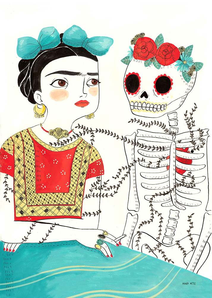 Izložba originalnih ilustracija Marije Hese. "Frida Kalo. Jedna biografija"