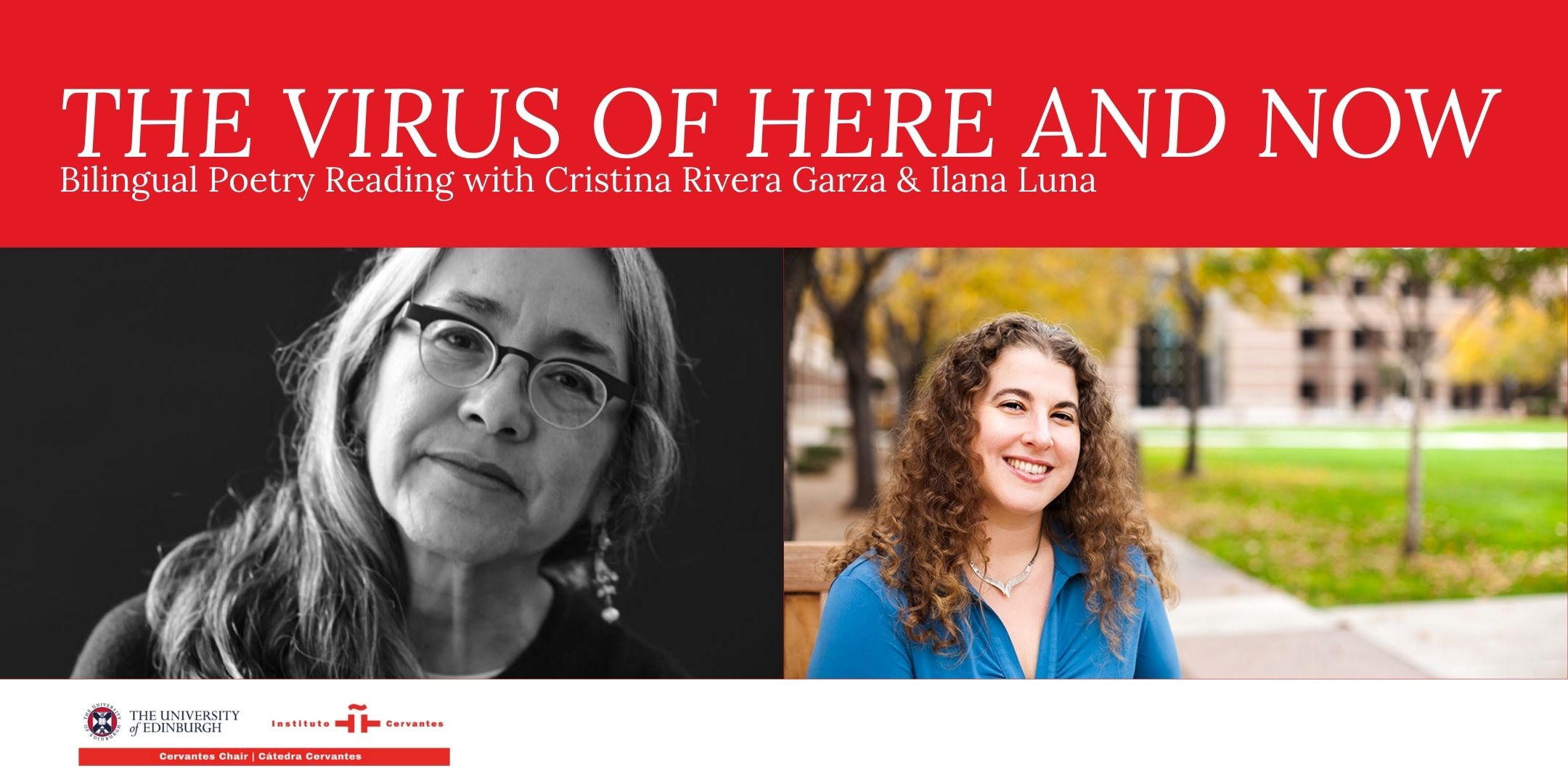 El virus del aquí y ahora: Lectura bilingüe de poesía con Cristina Rivera Garza