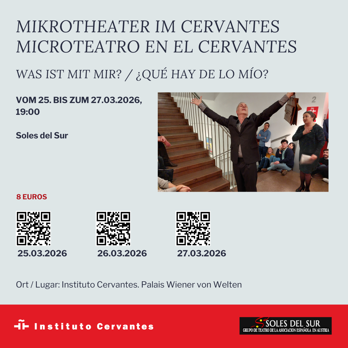 Microteatro en el Cervantes. ¿Qué hay de lo mío?