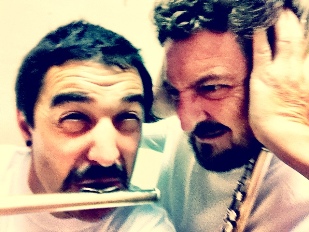 Dúo de flautas. Julián Elvira y José Sotorres