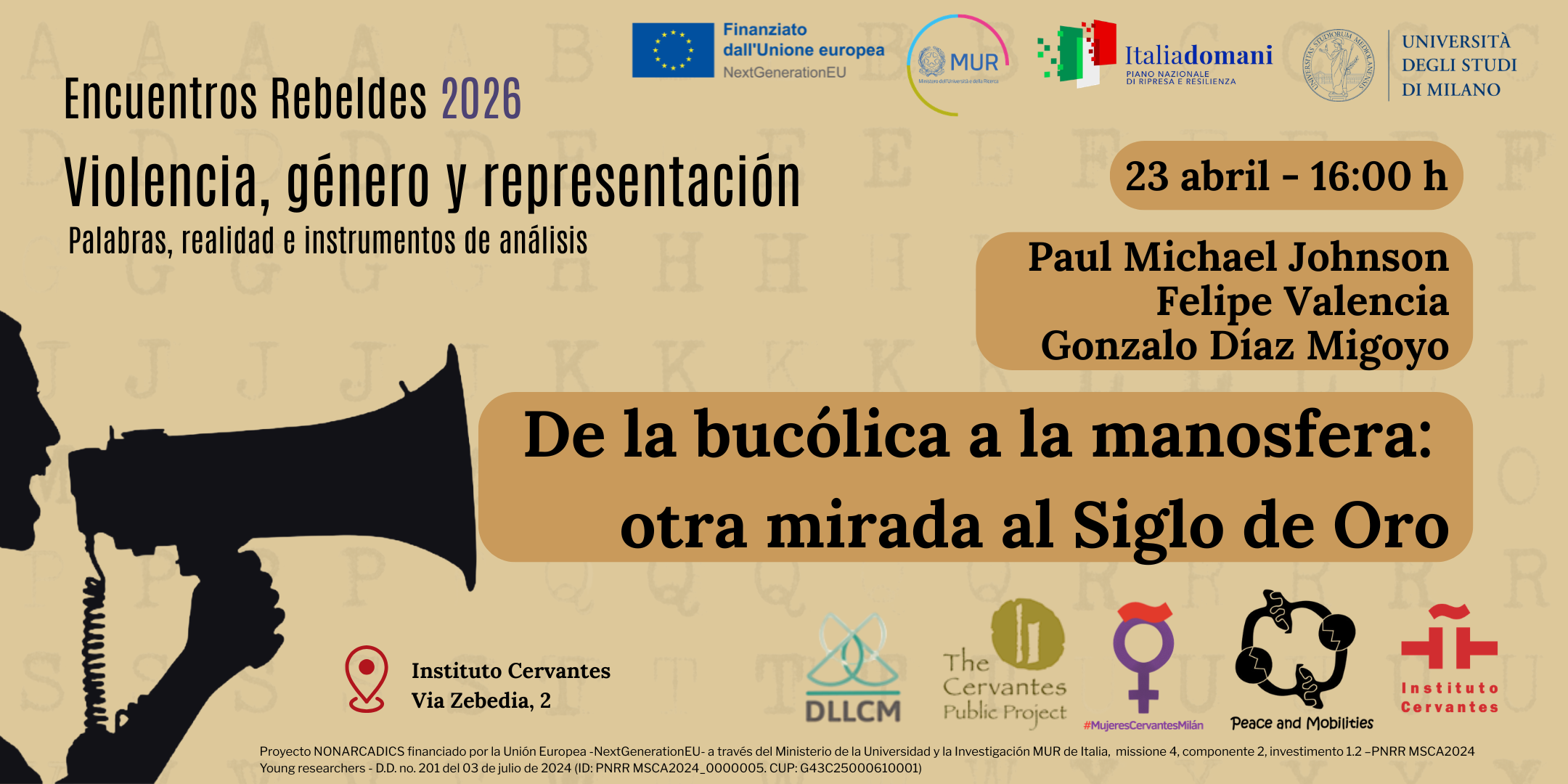 De la bucólica a la manosfera: otra mirada al Siglo de Oro 