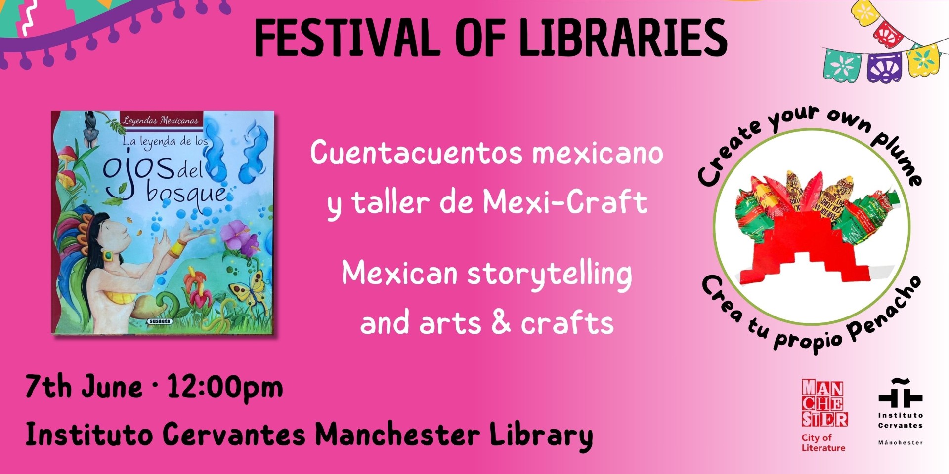 Cuentacuentos mejicano y taller de mexi-craft