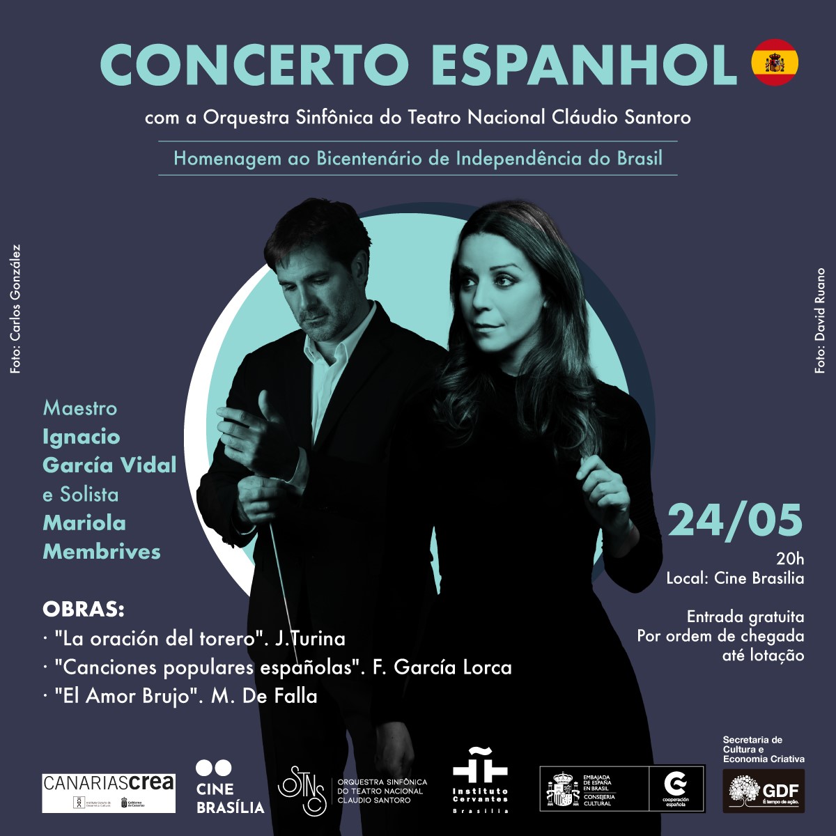 Concerto espanhol com a Orquestra Sinfônica do Teatro Nacional Cláudio Santoro